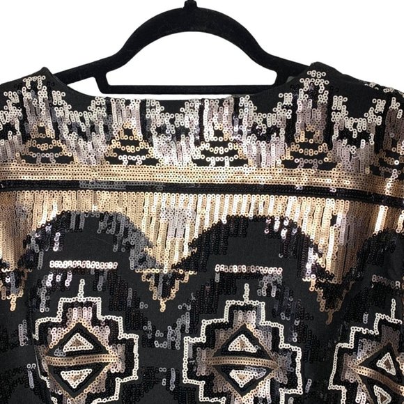 Cropped Jazz Club Sequin Bolero Jacket - Picture 4 of 7